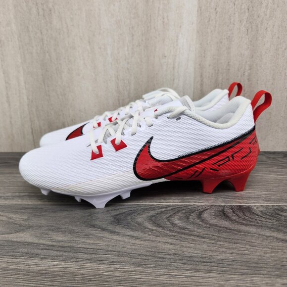 Nike Vapor Edge Speed 360 2 Size 13 Mens White University Red Football Cleats - Picture 6 of 11